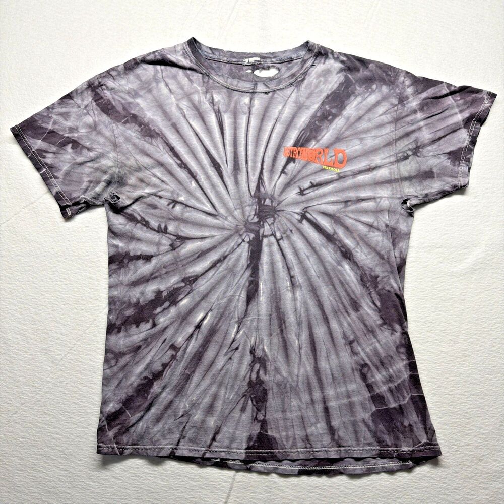 2018 Astroworld Festival T-Shirt Houston Texas Tie Dye Travis Scott Concert Tee